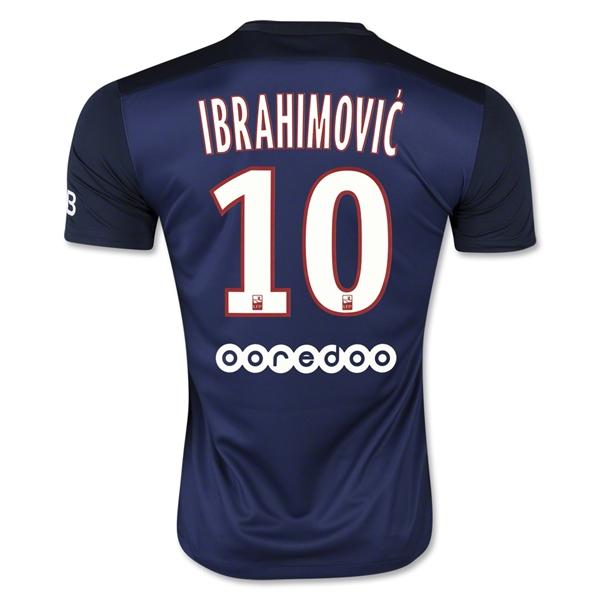 Paris Saint-Germain(PSG) 2015-16 IBRAHIMOVIC #10 Home Soccer Jersey